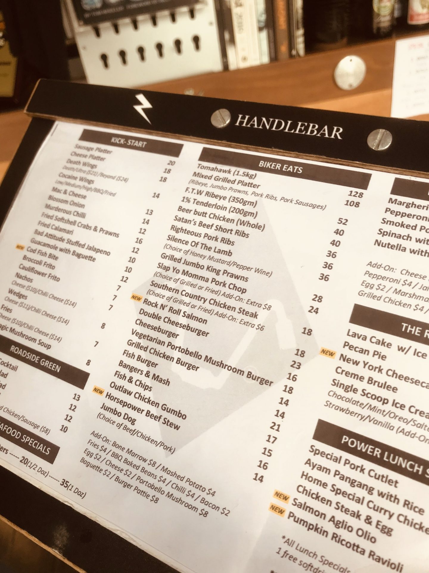 Handlebar-Gillman-Barracks-Menu